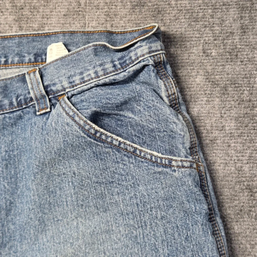 Faded Glory Mens Denim Carpenter Shorts Blue Size 40 Workwear Utility PFG-3970